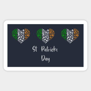 St Patricks Day Heart Design Sticker